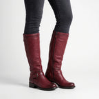 Aurala | Classic Round Toe Knee High Boots