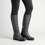 Aurala | Classic Round Toe Knee High Boots