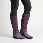 Aurala | Classic Round Toe Knee High Boots