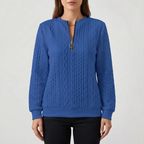 CableLuxe | Women's Zip Up Sweater