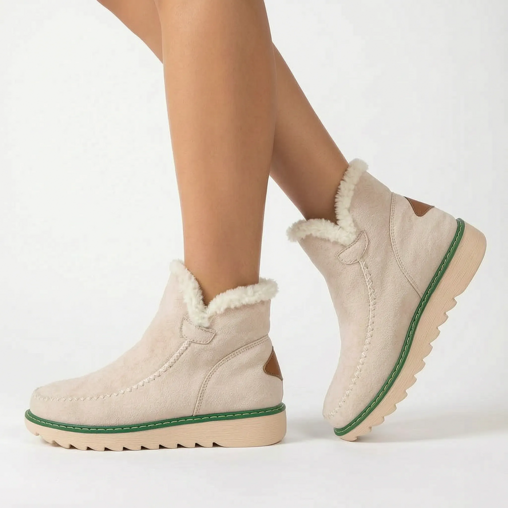 CozyStep | Fleece-Lined Platform Ankle Boots