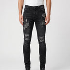 EdgeDenim - Skinny Distressed Men's Ripped Jeans