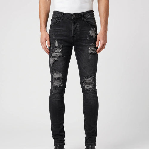 EdgeDenim - Skinny Distressed Men's Ripped Jeans