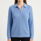 KnitVibe | Structured Collar Knit Cardigan