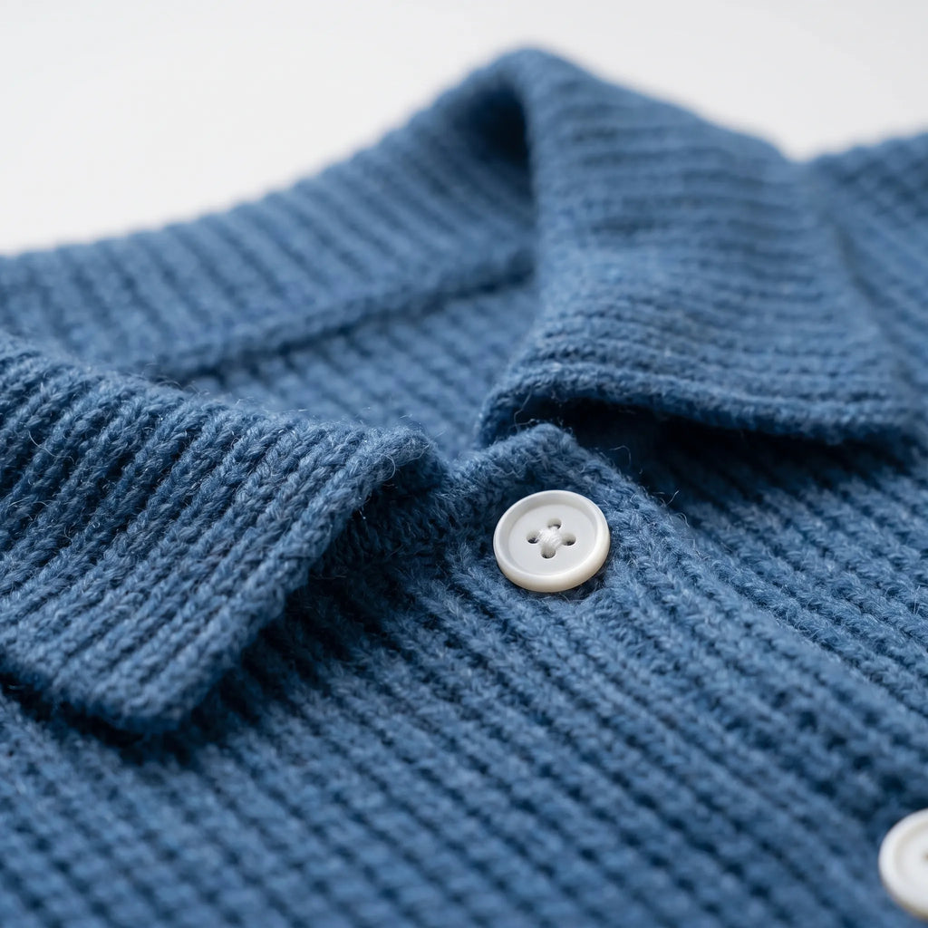 KnitVibe | Structured Collar Knit Cardigan