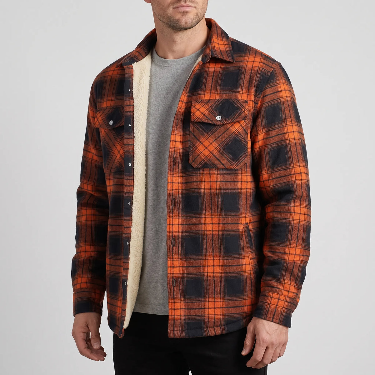 Lumberjacka - Men's Lined Plaid Winter Jacket