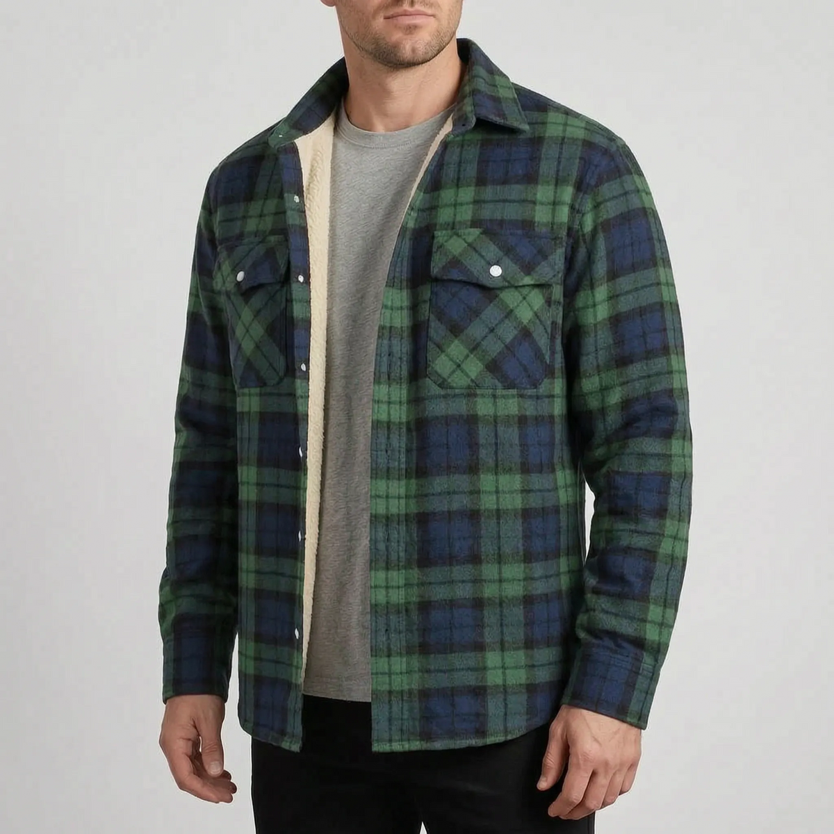 Lumberjacka - Men's Lined Plaid Winter Jacket