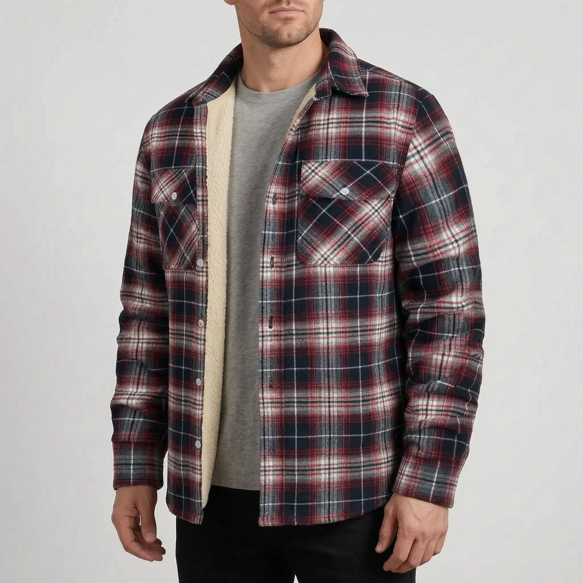 Lumberjacka - Men's Lined Plaid Winter Jacket