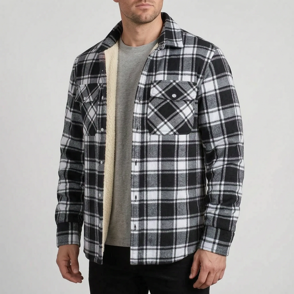Lumberjacka - Men's Lined Plaid Winter Jacket