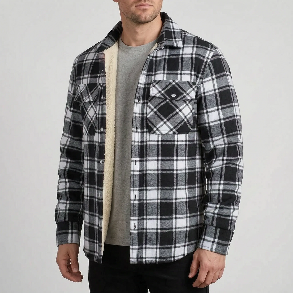 Lumberjacka - Men's Lined Plaid Winter Jacket