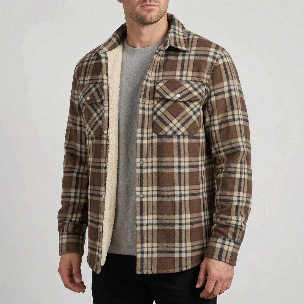 Lumberjacka - Men's Lined Plaid Winter Jacket