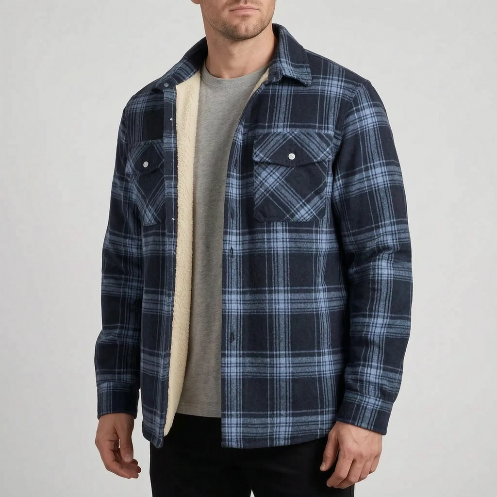 Lumberjacka - Men's Lined Plaid Winter Jacket