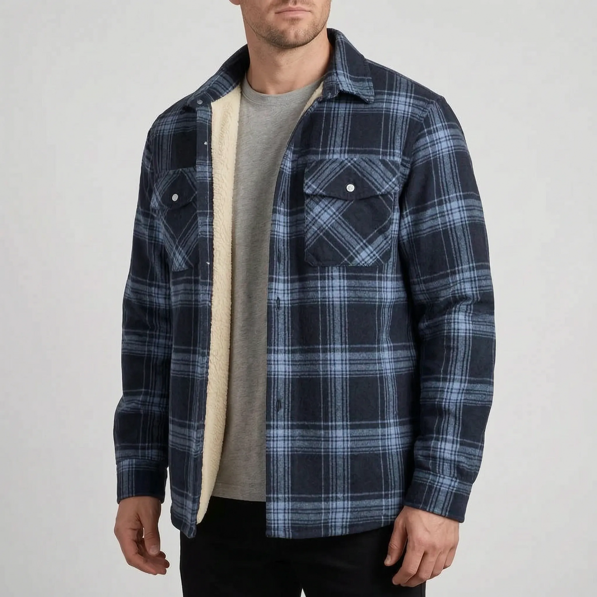 Lumberjacka - Men's Lined Plaid Winter Jacket