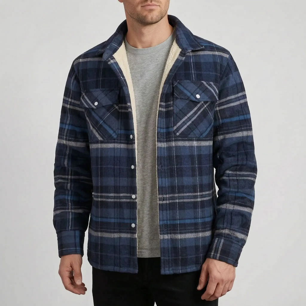 Lumberjacka - Men's Lined Plaid Winter Jacket