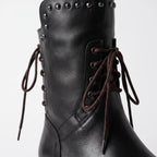 Treadis | Women's Chunky Heel Lace-Up Ankle Boots