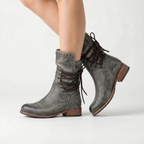 Treadis | Women's Chunky Heel Lace-Up Ankle Boots