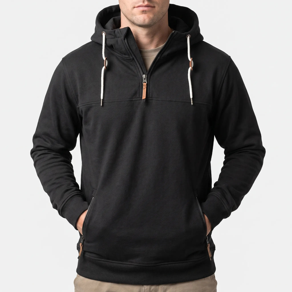 TrekZip - Men's Half-Zip Pullover Hoodie