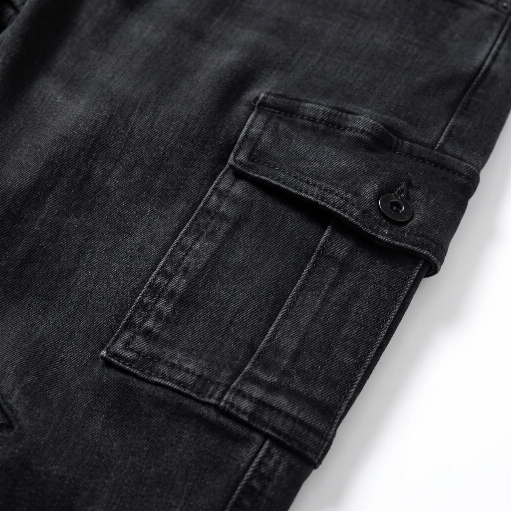 UrbaneTrek - Skinny-Fit Men's Cargo Pants