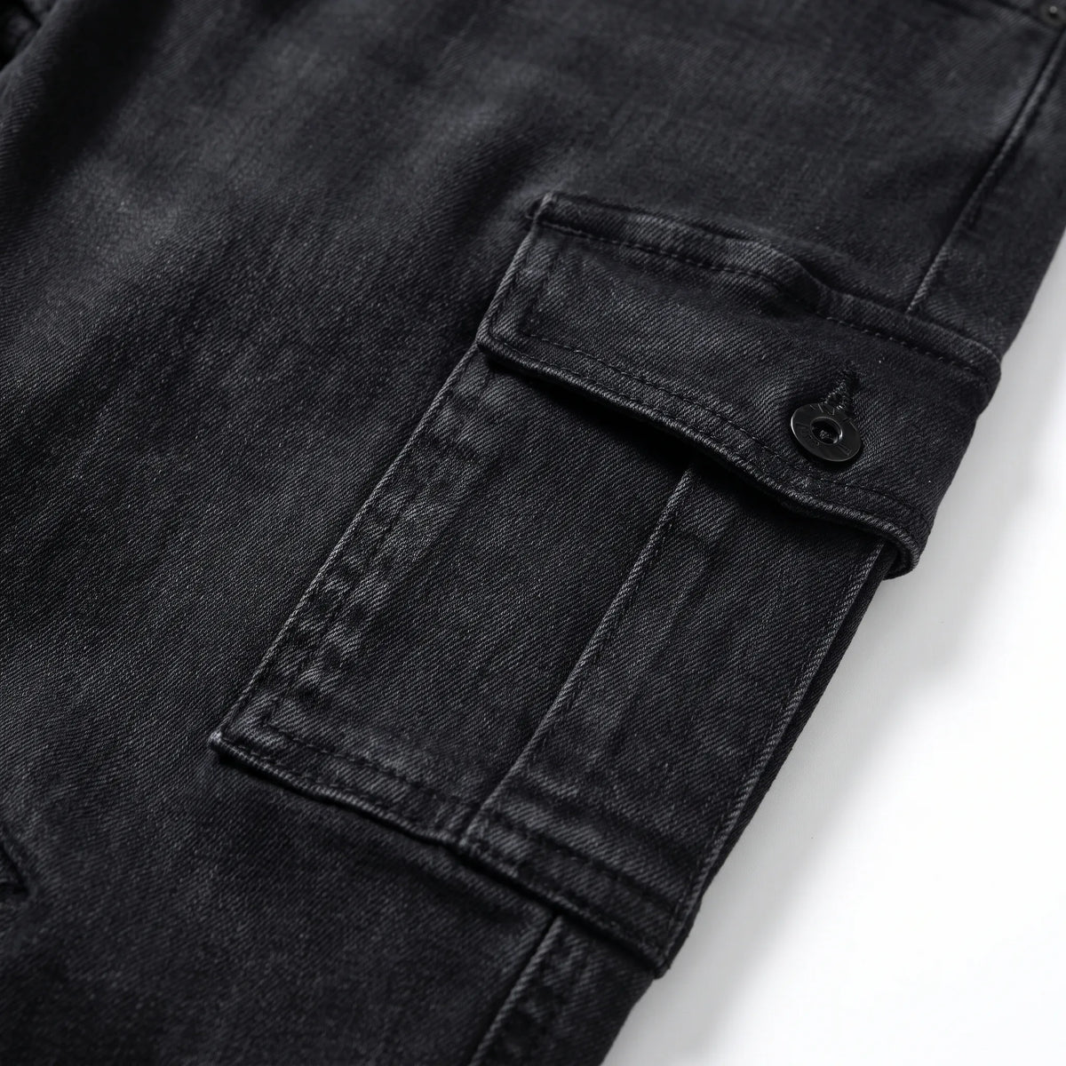 UrbaneTrek - Skinny-Fit Men's Cargo Pants