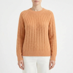 Vellate | Classic Ribbed Crewneck Knit Sweater