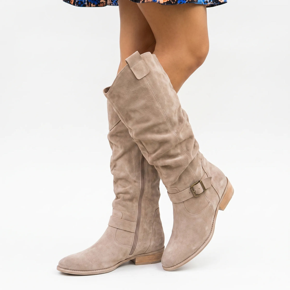 WestStride | Tall Western-Inspired Low-Heel Cowboy Boots