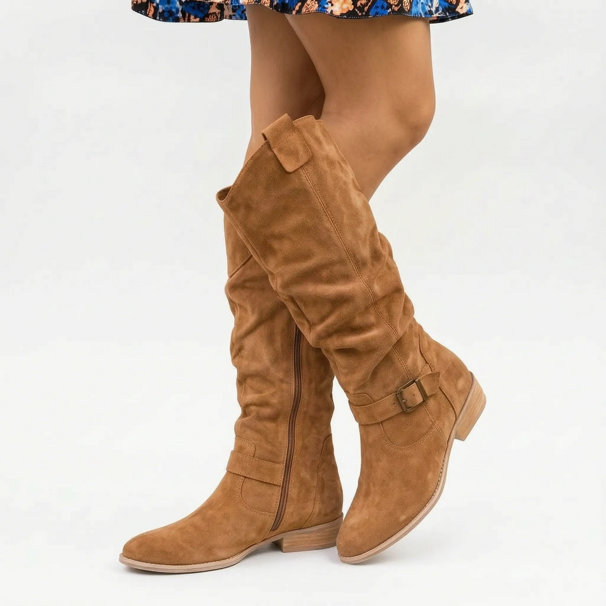 WestStride | Tall Western-Inspired Low-Heel Cowboy Boots