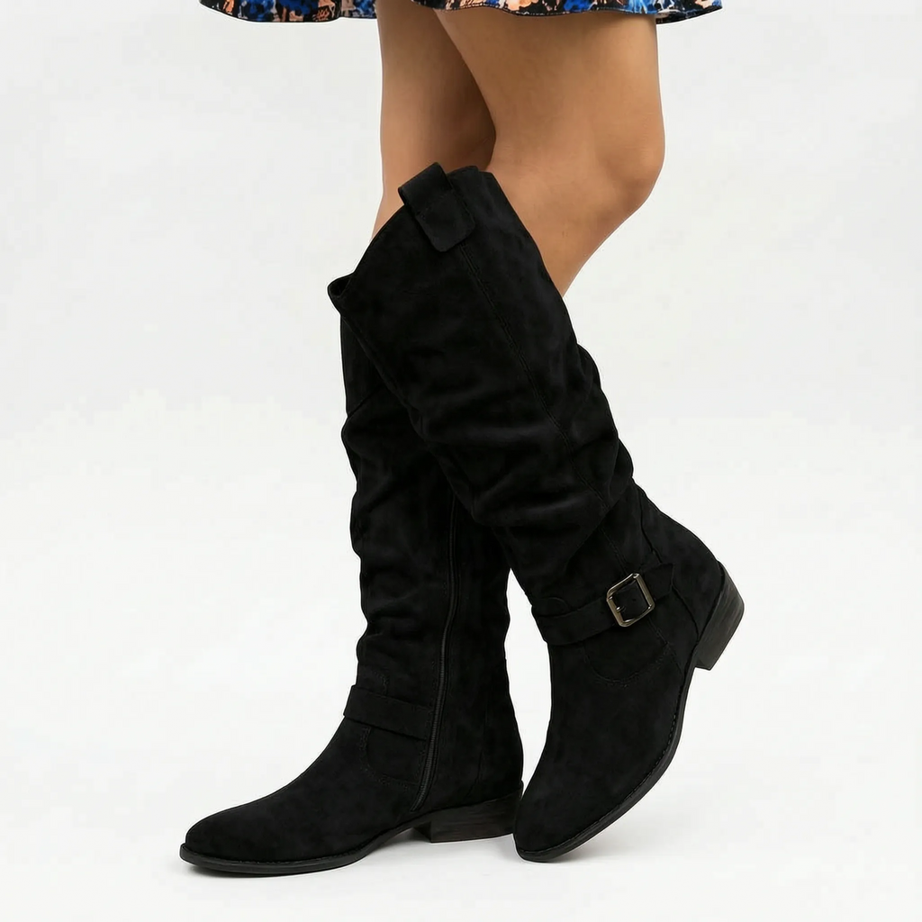 WestStride | Tall Western-Inspired Low-Heel Cowboy Boots