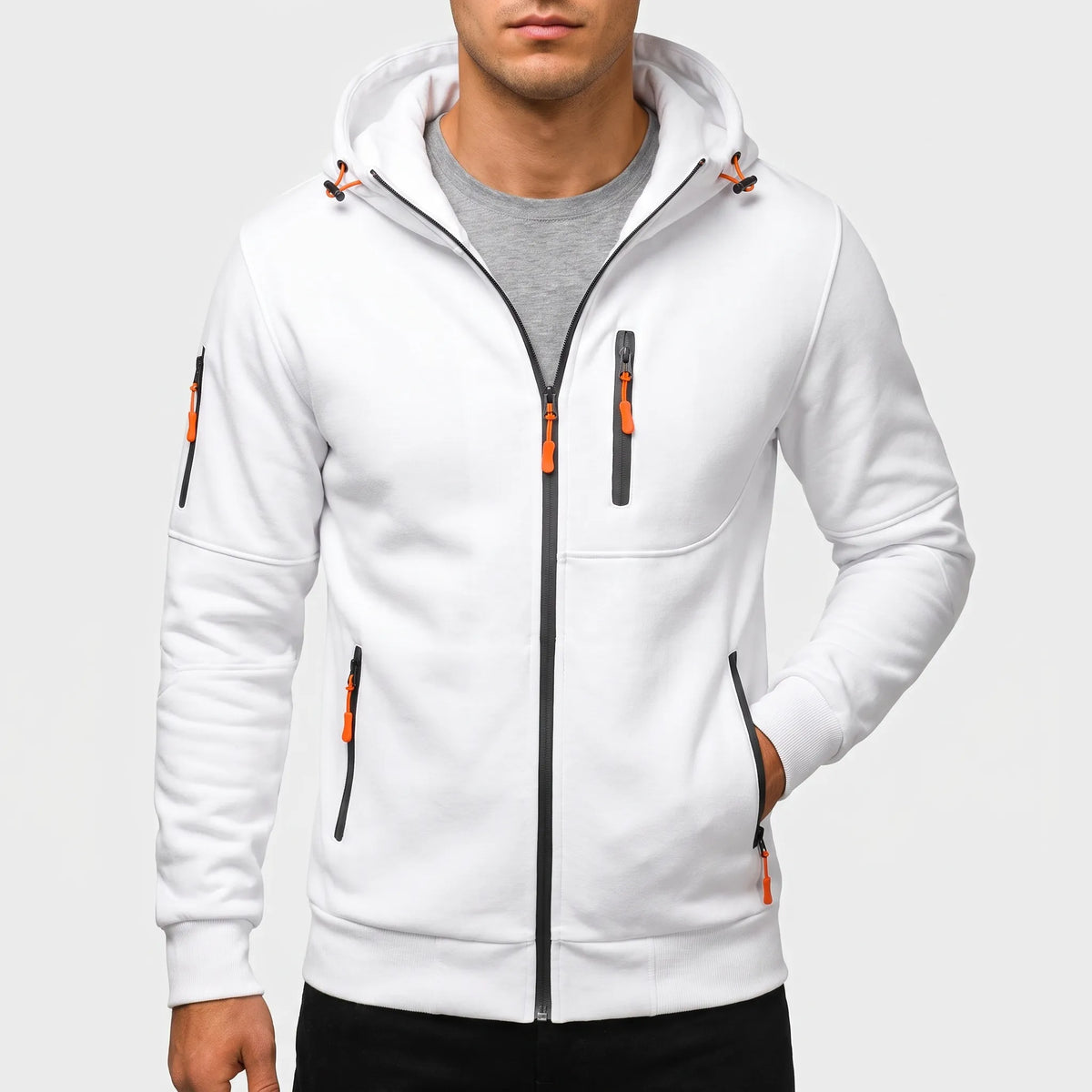 ZipKnit - Casual Full-Zip Men's Hoodie
